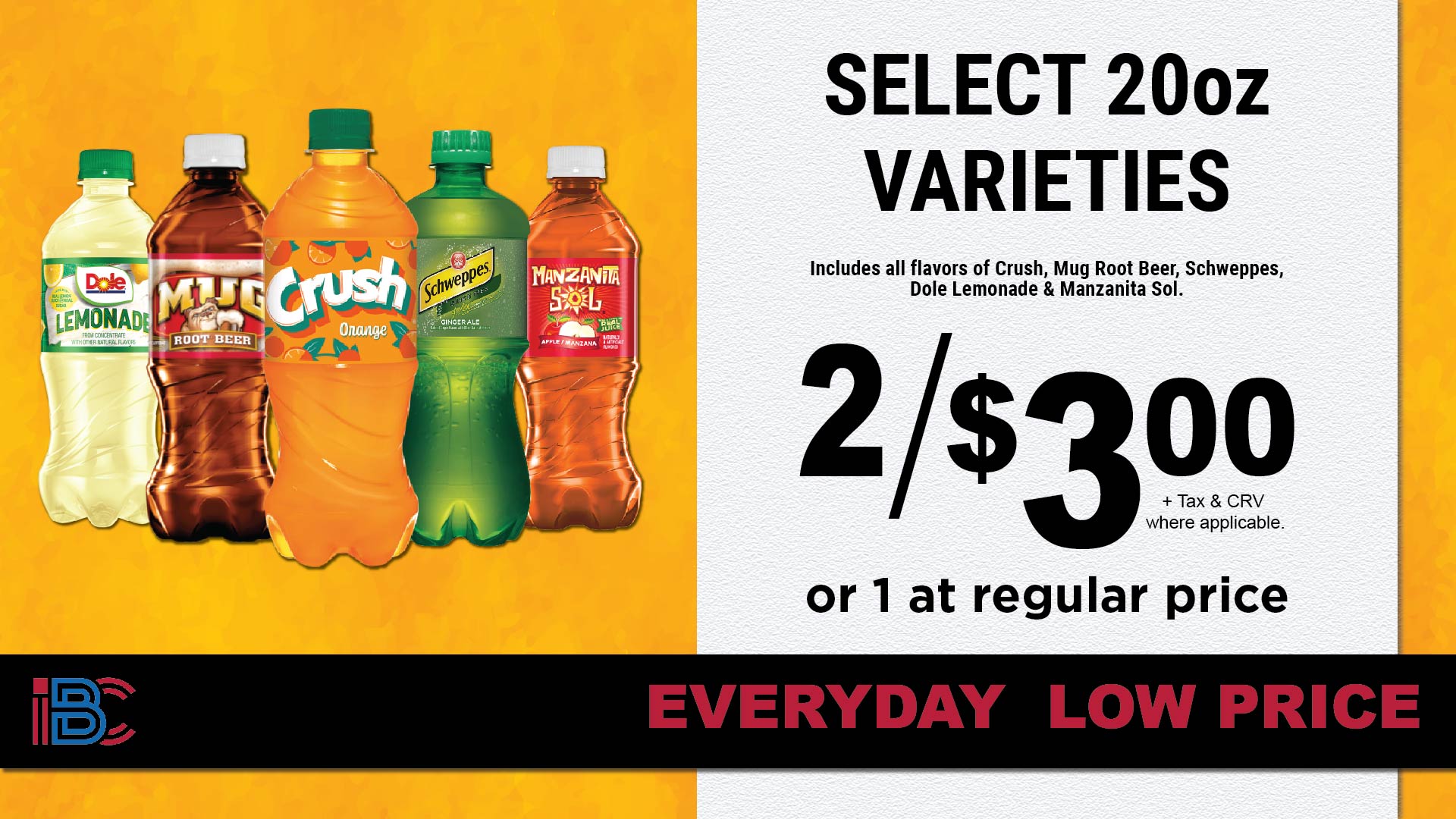 Pepsi 20oz flavors promotion